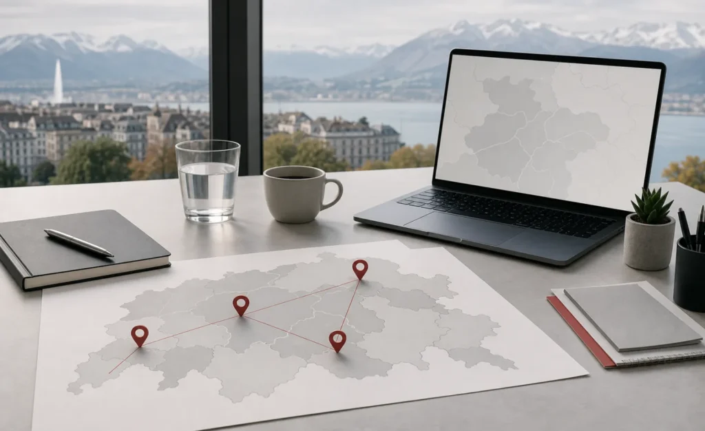 SEO local multi-sites en Suisse : organiser chaque établissement sans créer de doublons